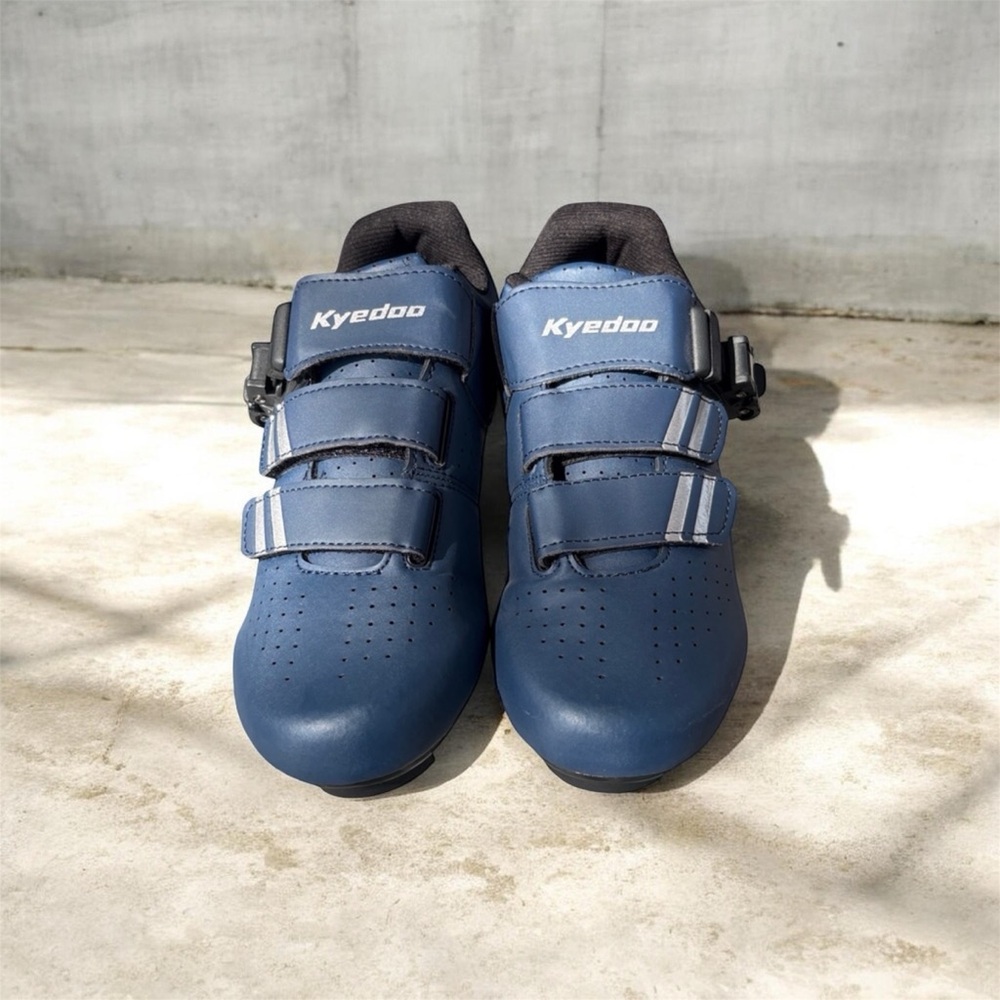 Kyedoo Cycling Shoes EU Size 37 (US 6.5-Women 4-Men) Blue Peloton Indoor/Outdoor
